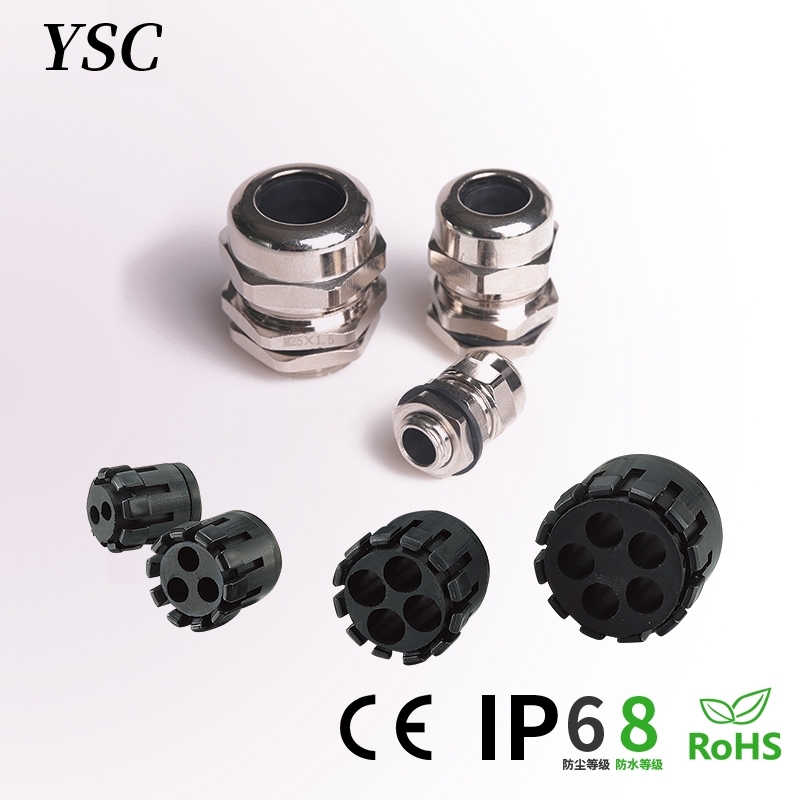 Multiple Holes & Flat Hole Brass Cable Gland