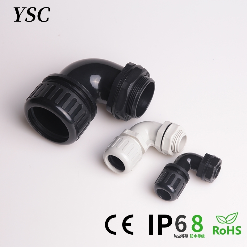 90° Watertight Corrugated Tubing Fitting